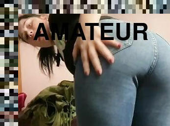 amateur, anal, compilation, belle-femme-ronde, esclave, fantaisie, fétiche, solo, jeans