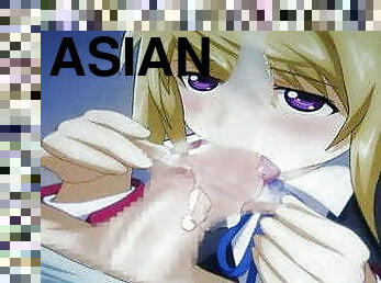 asiatique, gay, japonais, sexe-de-groupe, ejaculation, bukkake