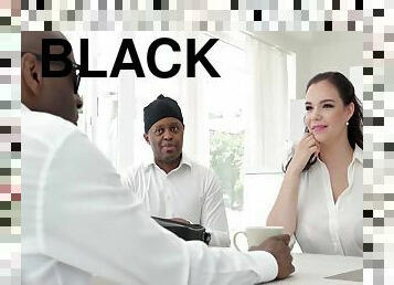 2 Black Dudes Get A Special Delivery Of Sofia Lees Huge Tits & Ass