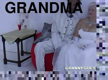 Grandma Bride Suck Black Male Stick - Interracial In