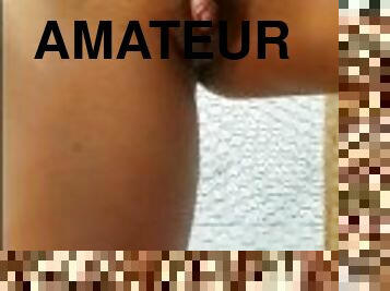 clito, énorme, masturbation, en-plein-air, public, chatte-pussy, amateur, serrée, solo, humide