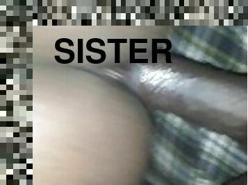 My stepsister/babymom came for more sex
