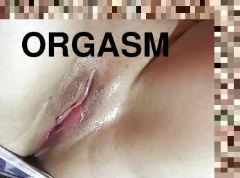 extremo, masturbação, orgasmo, cona-pussy, esguincho, brinquedo, apertado, doce, sozinho, molhado