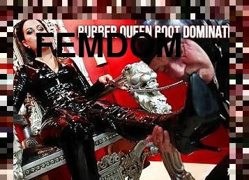 hamba, fetish, latex, perempuan-simpanan, dominasi, but, femdom, getah