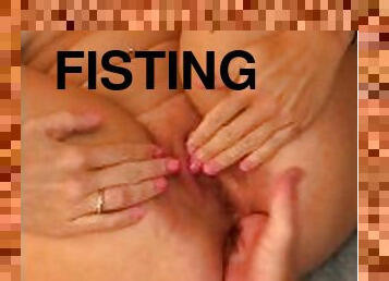 klit, fisting, fisse-pussy, amatør, anal, skønheder, par, blond, piercet, fetish