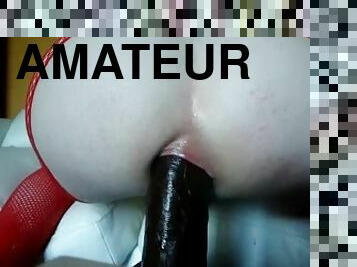 cul, grosse, amateur, anal, belle-femme-ronde, gode, bout-a-bout, massive, solo, trou-du-cul