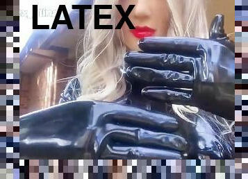 gay, latex, solo, poupée, masque, caoutchouc