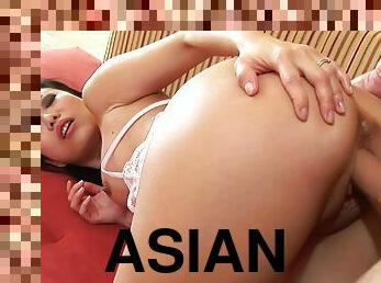 asiatique, anal, ejaculation-sur-le-corps, énorme-bite, interracial, milf, branlette, sur-le-visage, mère, brunette