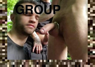 público, amador, tiro-ao-alvo, gay, sexo-em-grupo, ejaculação, europeia, euro, tatuagem