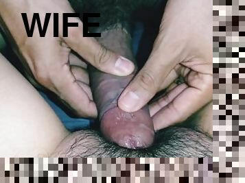 Real wife missionary sex + creampie #6 (female POV)