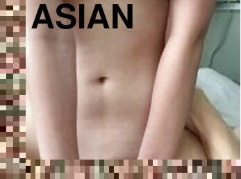 asian, payu-dara-besar, alat-kelamin-wanita, punggung, perempuan-murah-slut, pov, berahi, ketat, menunggang, buah-dada-besar