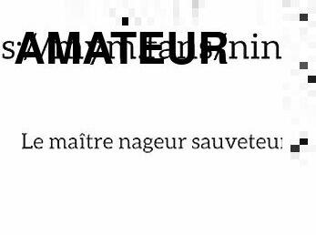 Une salope se fait démonter et vide les couilles du maître nageur dans les vestiaires