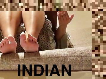 amateur, ados, japonais, indien, couple, esclave, pieds, point-de-vue