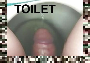 masturbation, pisser, giclée, toilette