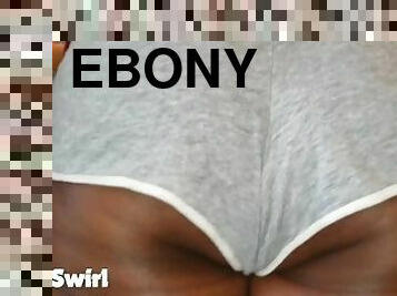 Big Ebony Ass Eating Shorts!