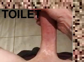 jerking off on the toilet