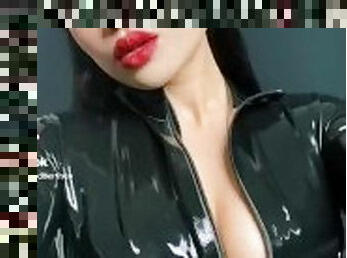 asia, payudara-besar, amatir, budak, fetish-benda-yang-dapat-meningkatkan-gairah-sex, latex, seorang-diri, ceko, berambut-cokelat