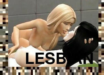 Lesbian Couple Try Their New Plastic Toy - Sexual Hot Animations