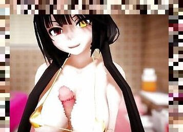 ?MMD R-18 SEX DANCE?KANZO TOKIZAKI BUSTY HOT PLAYING WITH BIG DICK FACIAL BATH SPERM ????????? [MMD]