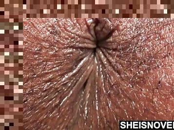 Closeup Fat Ass Hairy Sphincter Ebony Bootyhole Winking By Sheisnovember, Teen Pussy And Labia