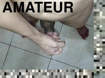 masturbation, amateur, énorme-bite, gay, branlette, solo, minet, bite