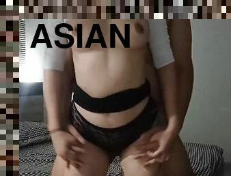 asiatique, amateur, ados, hardcore, point-de-vue