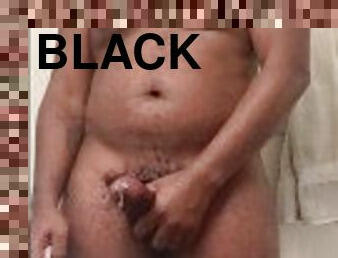 masturbation, amateur, ejaculation-sur-le-corps, ébène, énorme-bite, black, solo, bite