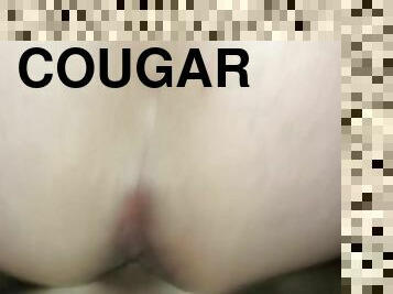 Cougar bent over squirting