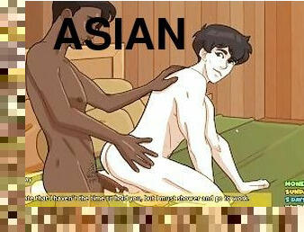 asiatisk, amatör, gay, creampie, twink