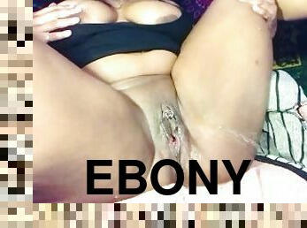 Ebony Heavy Squirt Session