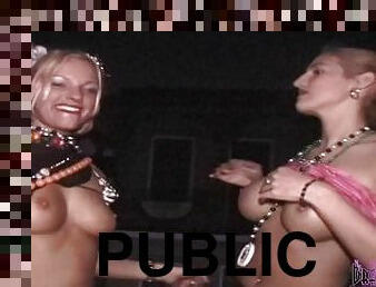 festa, público, cona-pussy, amador, flashar