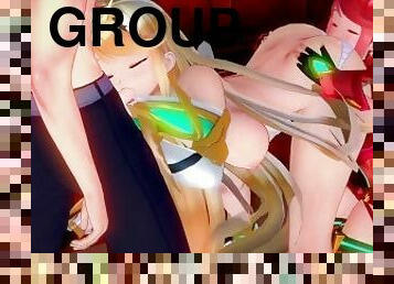 teta-grande, anal, chupanços, sexo-em-grupo, a-três, duplo, hentai, dildo