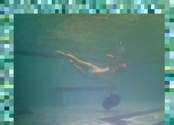 Swimming in clothes underwater