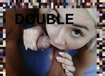 DADDY & his BOY DOUBLE CREAMPIE Bubble Butt SLUT Marilyn Sugar