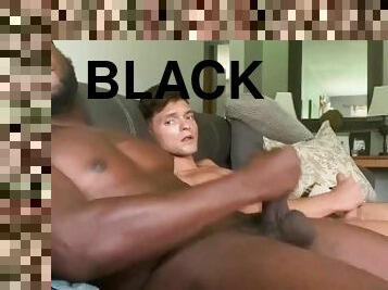 Hot Black Jock Gives Twink A Thick Huge Facial While Twink Shoots Cum All Over His Ass