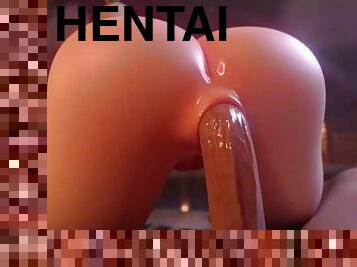 cul, gros-nichons, chatte-pussy, japonais, butin, hentai, seins, blanc