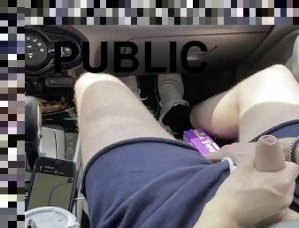 masturbation, public, amateur, ejaculation-sur-le-corps, énorme-bite, gay, branlette, voiture, secousses, point-de-vue