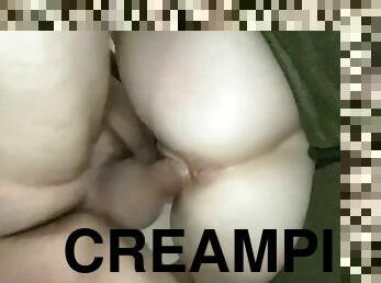 A view from down under!pulsating throbbing big balls slap till creampie!