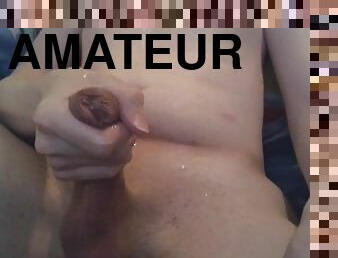 masturbation, amateur, ejaculation-sur-le-corps, gay, secousses, webcam, solo, minet