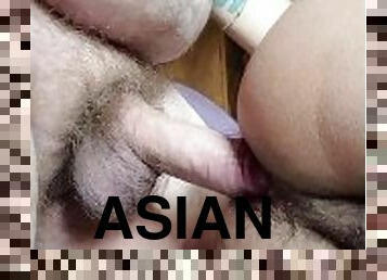 Bear raw fucks asian bottom