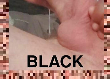 masturbation, amateur, ejaculation-sur-le-corps, ébène, branlette, massage, black, ejaculation, boules, bite