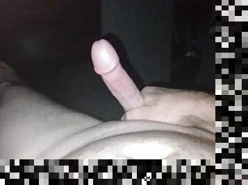 Playing with my hard dick