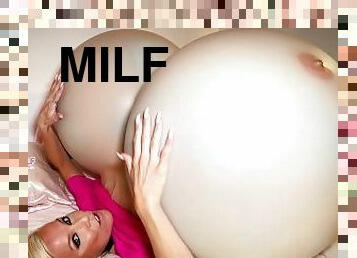 gros-nichons, énorme, babes, milf, maman, point-de-vue, blonde, mère, seins, fétiche