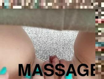 Close up Pussy Massage with Pulsating Orgasm, fingers herself