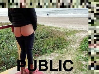 masturbation, public, amateur, fellation, milf, maman, couple, plage, blonde, mère