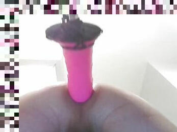 Ass Taking New Pink Dildo