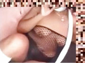 teta-grande, enganar, estilo-cão, swingers, esposa, chupanços, adolescente, latina, casal, engolindo