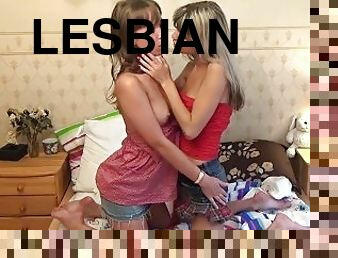 Young Carrie and her Blonde Girlfriend have Lesbian Sex