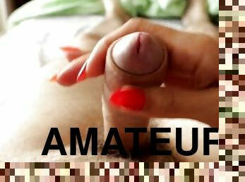 amateur, chorro-de-corrida, casero, paja, pareja, primera-persona, fetichista