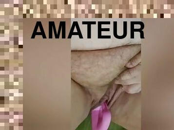 masturbation, orgasme, chatte-pussy, giclée, amateur, jouet, belle-femme-ronde, solo